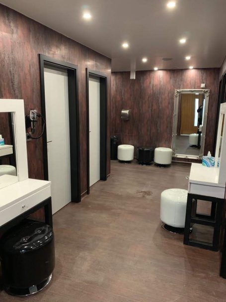 The washrooms on the holiday park 